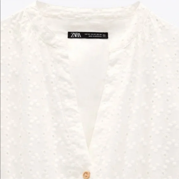 Zara Eyelet Maxi Dress - Picture 5 of 9